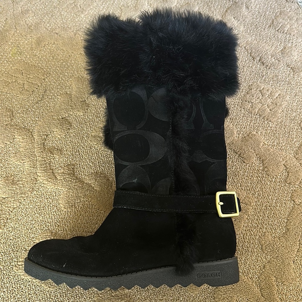 Black coach boot
